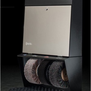 Polifix 3 NEGRO y puerta CEPILLADO V2A